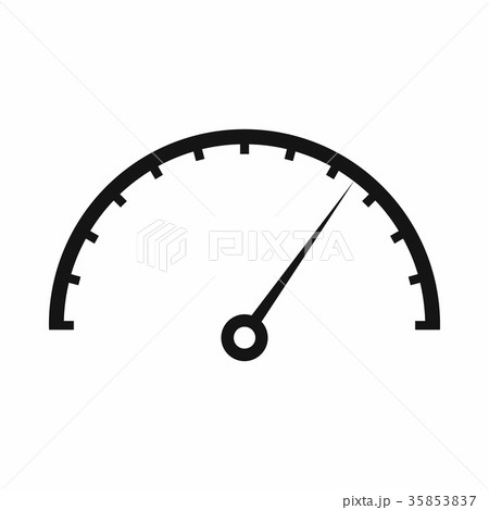 Speedometer icon in simple style 35853837
