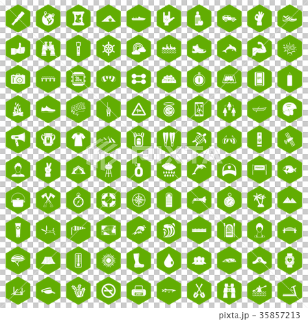 100 rafting icons hexagon green 100 rafting icons hexagon green 35857213