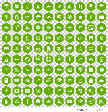 100 surfing icons hexagon green 100 surfing icons hexagon green 35857410