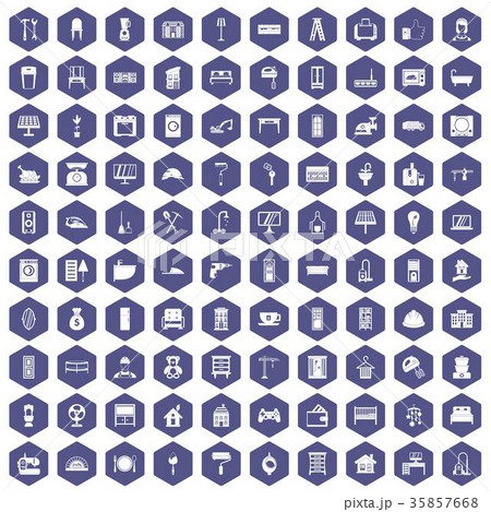 100 comfortable house icons hexagon purple 100 comfortable house icons hexagon purple 35857668
