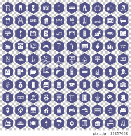 100 comfortable house icons hexagon purple 100 comfortable house icons hexagon purple 35857668
