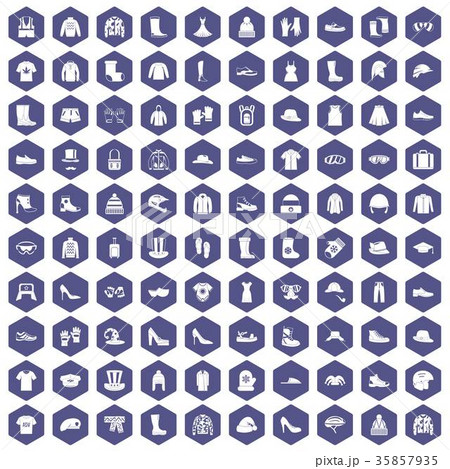 100 clothing and accessories icons hexagon purple 100 clothing and accessories icons hexagon purple 35857935