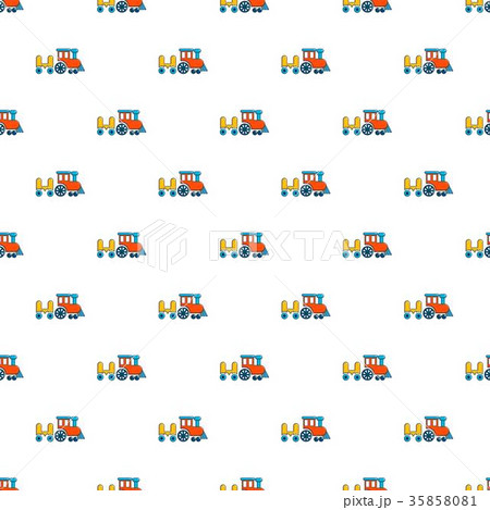 Children ride train pattern seamless 35858081