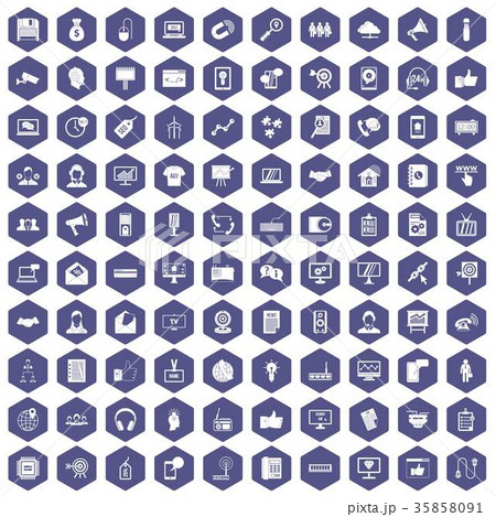 100 data exchange icons hexagon purple 100 data exchange icons hexagon purple 35858091