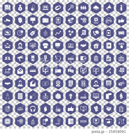 100 data exchange icons hexagon purple 100 data exchange icons hexagon purple 35858091