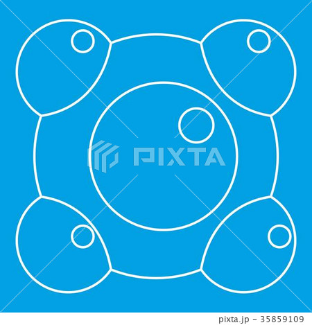 Chemical and physical molecules icon outline Chemical and physical molecules icon outline 35859109
