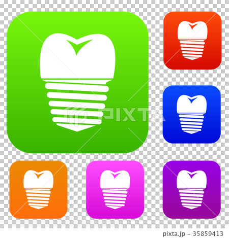 Tooth implant set collection Tooth implant set collection 35859413