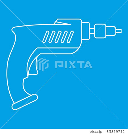Drill icon outline 35859752