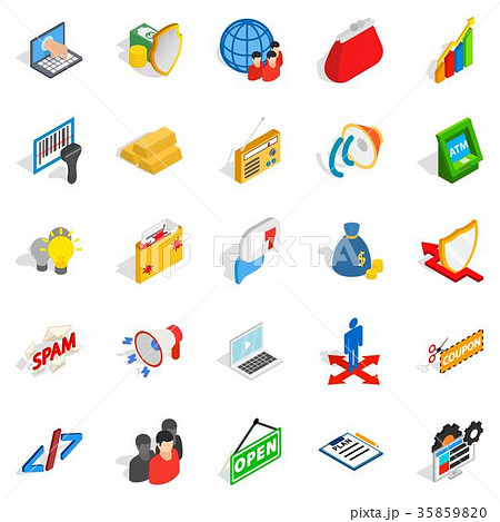 IT icons set, isometric style IT icons set, isometric style 35859820