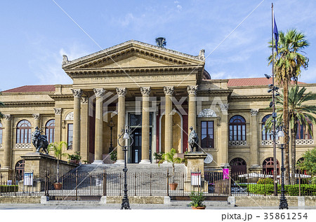 the theater of the city of palermo called massimo 35861254