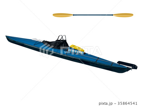 ファルトカヤック6のイラスト素材