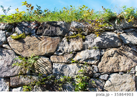月山 富田城 大手石垣 月山 富田城 大手石垣 35864903