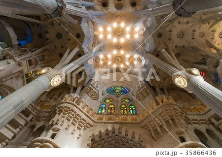 Sagrada Familia - Catholic church in Barcelona Sagrada Familia - Catholic church in Barcelona 35866436