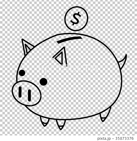 Pig savings box - Stock Illustration [35873376] - PIXTA