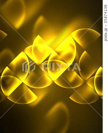 Abstract vector round banner 35874136