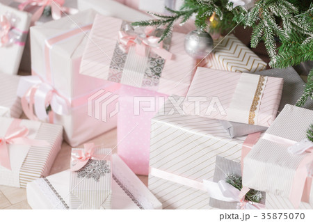 Christmas Gifts under the tree. Concept New Year 35875070