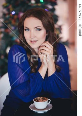 Beautiful genuine lady mystic with curly brunette Beautiful genuine lady mystic with curly brunette 35875144
