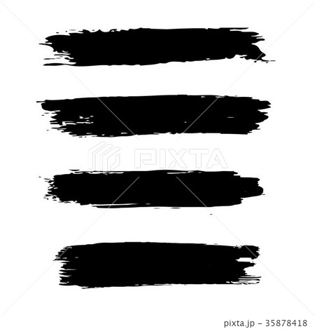 grunge artistic brush strokes set in black grunge artistic brush strokes set in black 35878418