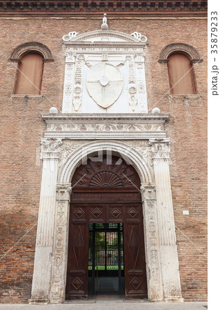 Entrance to the Palazzo Schifanoia, Ferrara, Italy Entrance to the Palazzo Schifanoia, Ferrara, Italy 35879233