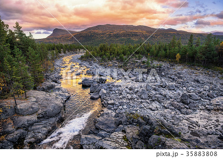 Sjoa river in Jotunheim National Park, Norway 35883808