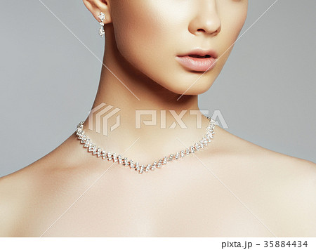 Beauty girl. Makeup, cosmetics. Skin and body care 35884434