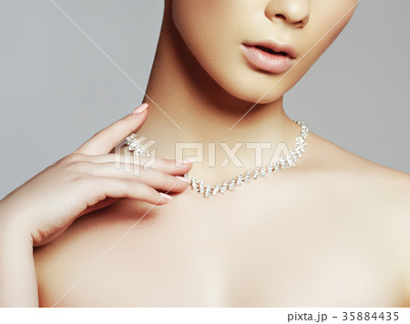 Beauty girl. Makeup, cosmetics. Skin and body care 35884435