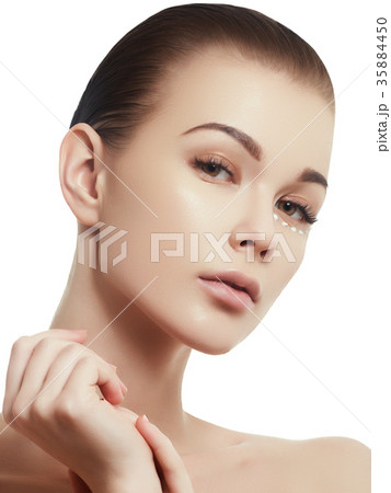 Beauty girl. Makeup, cosmetics. Skin and body care 35884450