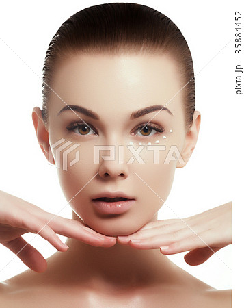 Beauty girl. Makeup, cosmetics. Skin and body care Beauty girl. Makeup, cosmetics. Skin and body care 35884452