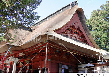 羽黒山 三神合祭殿と放水銃 羽黒山 三神合祭殿と放水銃 35884646