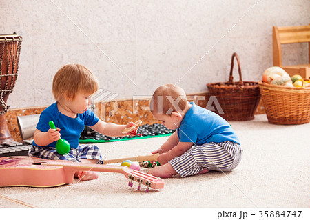 Boys with musical instruments Boys with musical instruments 35884747