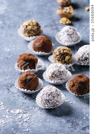 Handmade chocolate truffles 35888094