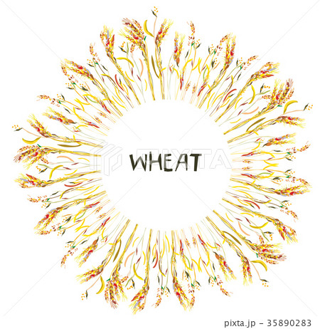 Wheat frame for the bakery 35890283