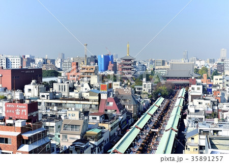 東京 浅草 浅草寺 仲見世通り 東京 浅草 浅草寺 仲見世通り 35891257