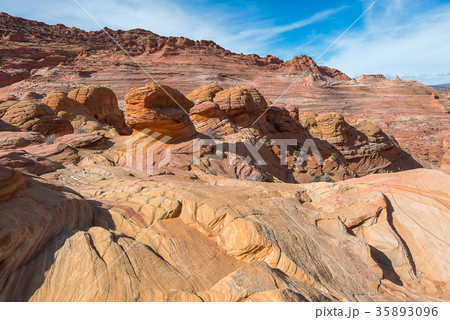 The Wave, Amazing Sandstone in Arizona The Wave, Amazing Sandstone in Arizona 35893096