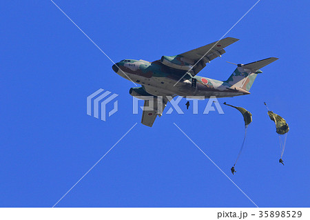 航空自衛隊 C-1落下傘降下 35898529