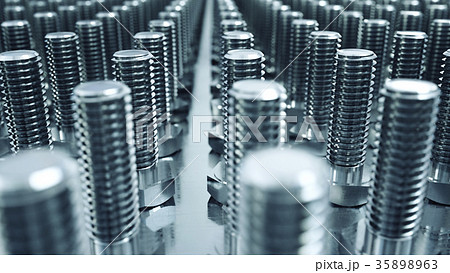 Process of production of bolts. Industrial concept 35898963