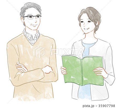 シニア世代の夫婦 35907798