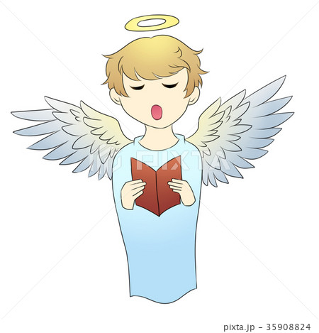 賛美歌を歌う天使 35908824