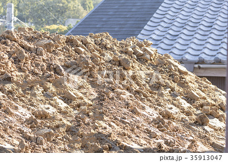 住宅の解体工事　瓦屋根 35913047