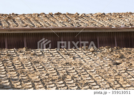 住宅の解体工事　瓦屋根 35913051