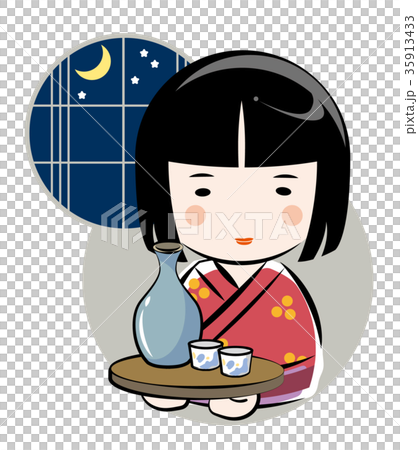 女人攜帶清酒 女人攜帶清酒 35913433