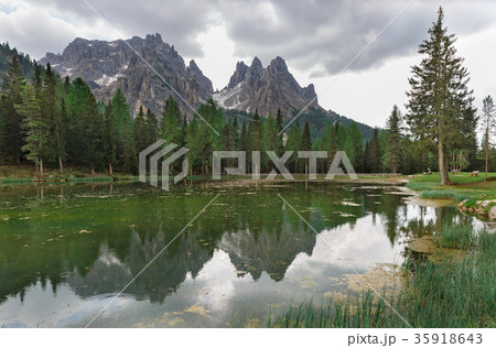 lake with reflection lake with reflection 35918643