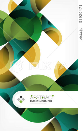 Color circle abstract geometric background, modern 35920471