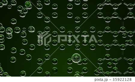 Creation of hexagonal molecular structure, 3D Creation of hexagonal molecular structure, 3D 35922128