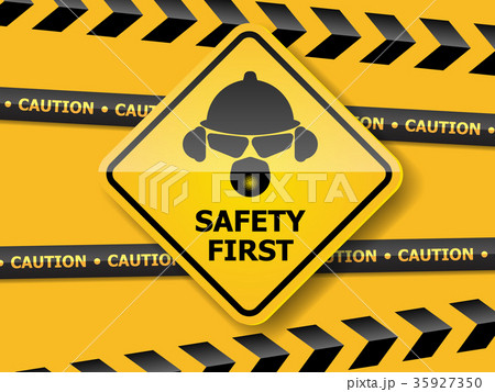 illustration of safety first  background 35927350