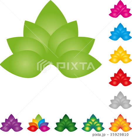 Many leaves collection, leaves, spa, logo 35929810