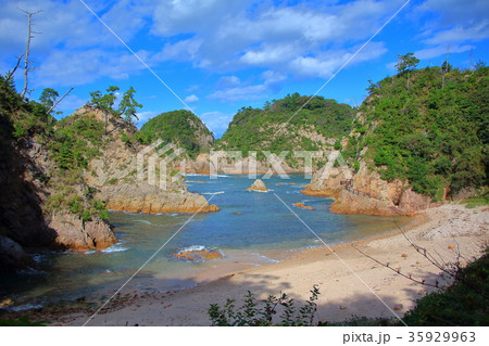 城原海岸 山陰海岸ジオパーク の写真素材