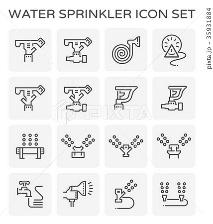 water sprinkler icon water sprinkler icon 35931884