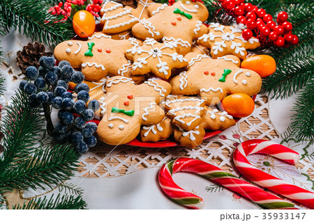 Christmas gingerbread cookies homemade  35933147