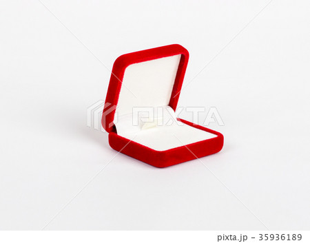 Empty red box for ring isolated Empty red box for ring isolated 35936189
